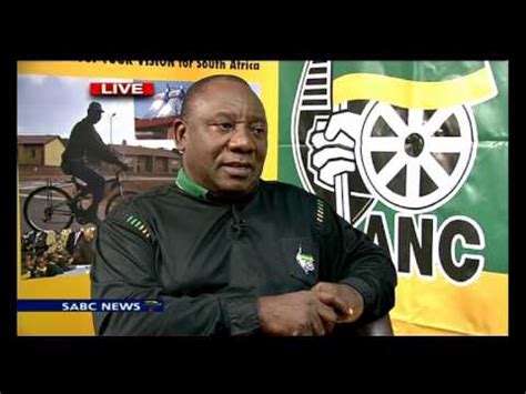 Broadcasting south africa its 16 main executives. Vuyo Mvoko interviews Cyril Ramaphosa on the ANC's ...
