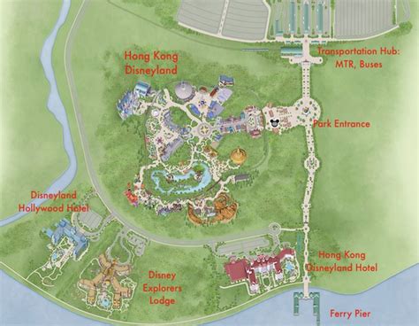 Main street, u.s.a, adventure land, fantasy land, and tomorrow land, and its overall layout. The Hong Kong Disneyland Resort - It's all about that ...