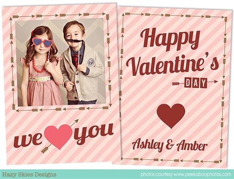 Valentines Day Card Template Design