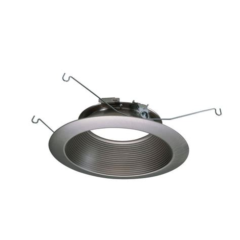 Halo 6 In Satin Nickel Recessed Lighting Led Baffle Trim 693snb The
