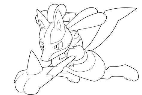 Coloriage Lucario Coloriages Gratuits Imprimer