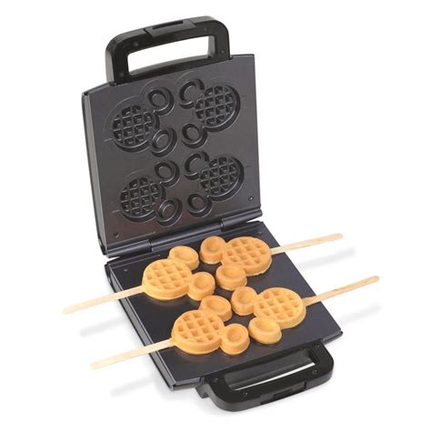 Mickey Mouse Waffles On A Stick Black Mickey Mouse Waffle Maker