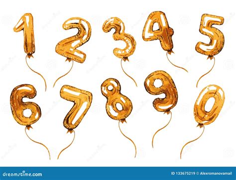 Balloon Numbers Vector Set 83345925