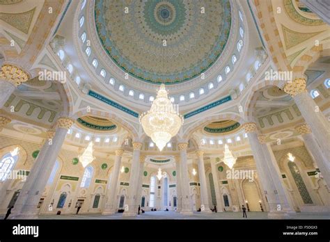 Interior View Of The Hazrat Sultan Mosque The Largest In Central Asia