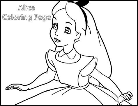Gambar Alice Wonderland Coloring Pages Wecoloringpage Disney Di Rebanas