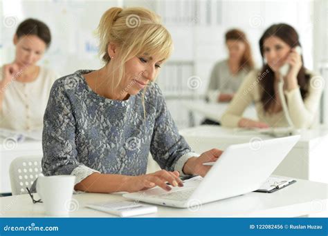 Women Working In Office Stock Photo Image Of European 122082456