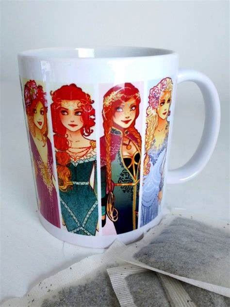 Mugs Art Nouveau Princesses Etsy Mug Art Disney Mugs Mugs