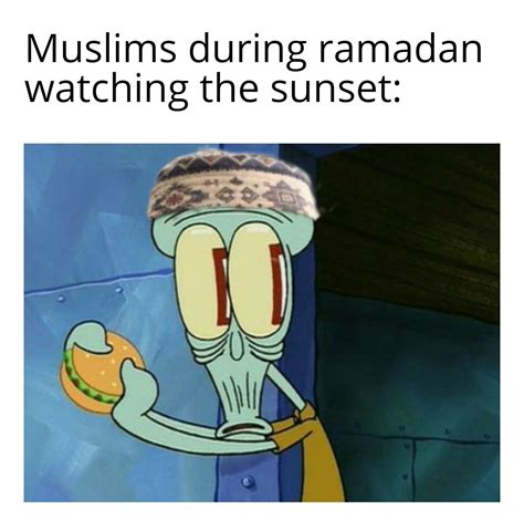 Muslims During Ramadan Watching The Sunset Memegine