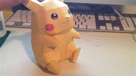 Poorly Filmed Pikachu Papercraft Youtube