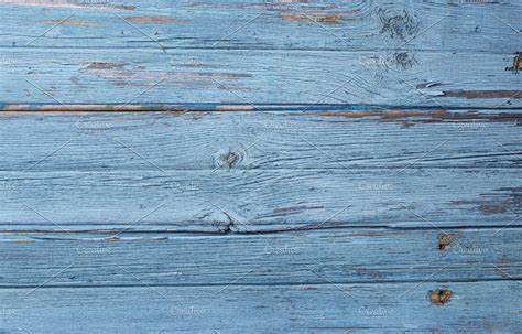 Old Rustic Blue Wooden Background High Quality Abstract Stock Photos