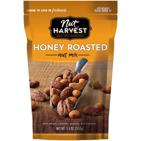 Nut Harvest Honey Roasted Nut Mix 55 Oz Bag