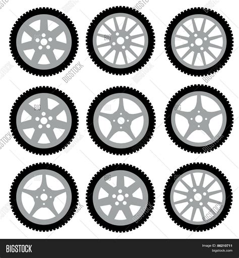 Automotive Wheel Vector And Photo Free Trial Bigstock
