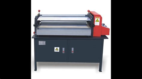 Rjs700 Paper Manual Sheet Roller Glue Pasting Machine Youtube