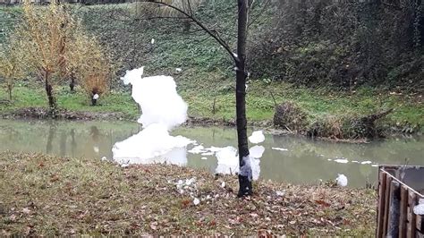 Soap Polluted Stream in Slovenia