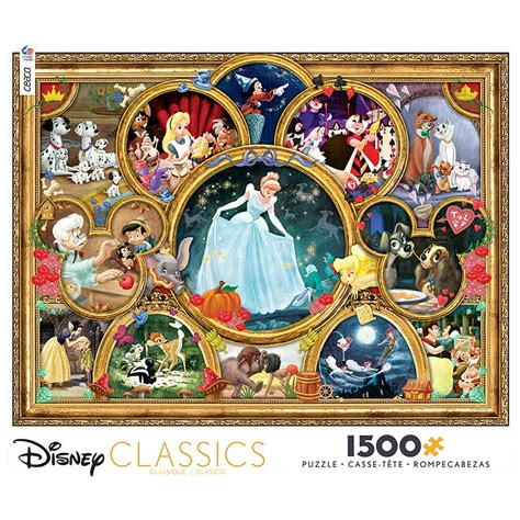 Ceaco 1500pc Assortment Disney Classics 1500 Piece Jigsaw Puzzle