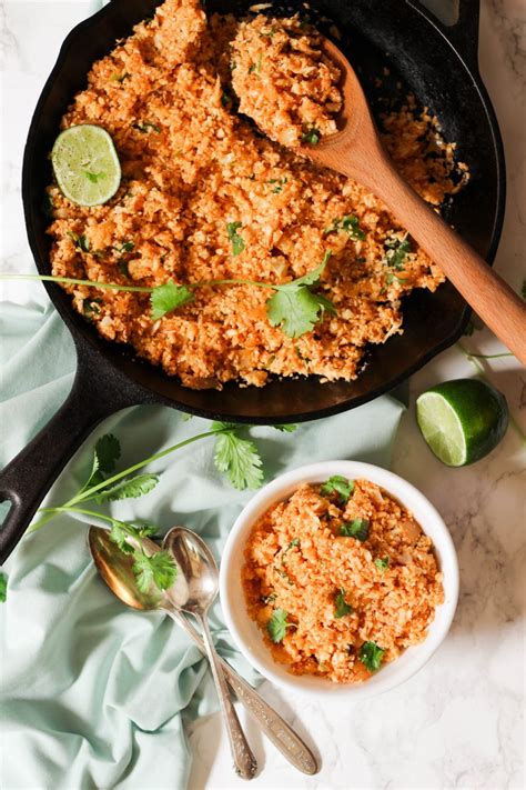 Cauliflower Mexican Rice Paleo Vegan Keto Whole30 What Great