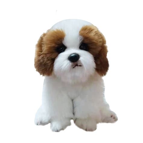Dorimytrader Quality Soft Animal Lying Poodle Plush Toy Pet Animals