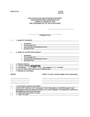 Dti Permit - Fill and Sign Printable Template Online