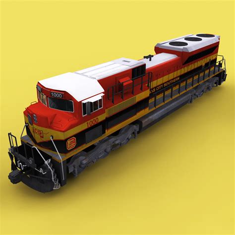 3d Kcs Emd Locomotive Model Turbosquid 1510502