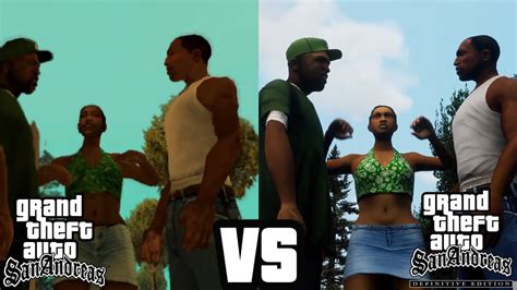 Gta San Andreas Than Vs Now Gta San Andreas Vs Definitive Edition My