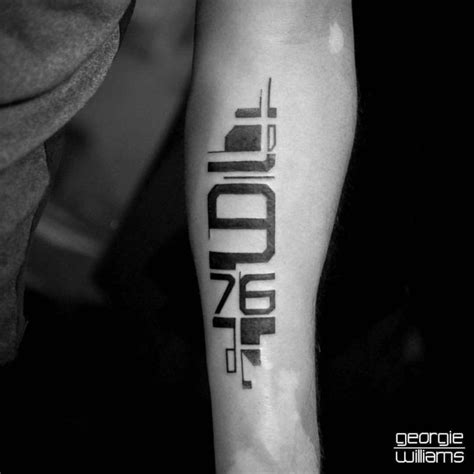 Want to see the world's best number tattoo designs? numbers tattoo on arm | Tatuaje cyberpunk, Tatuajes brazo ...