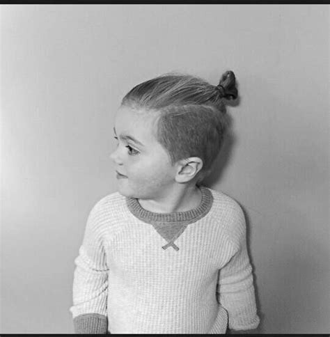 Once the buns are in place, transparent nets will ensure that not even a baby hair makes its way out of your updo. Toddler Man Bun | Kahleb | Pinterest | Haha, Man bun and Ideas