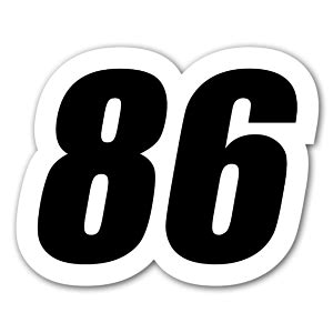 23 Racing Number - StickerApp