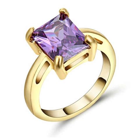 Buy 10kt Gold Filled Purple Cz Rings Gems By Deni Gems And Settings