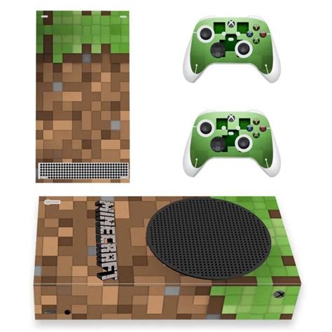 Kit Autocollants Pour Xbox Series S Minecraft Sticker Skin Pour Xbox