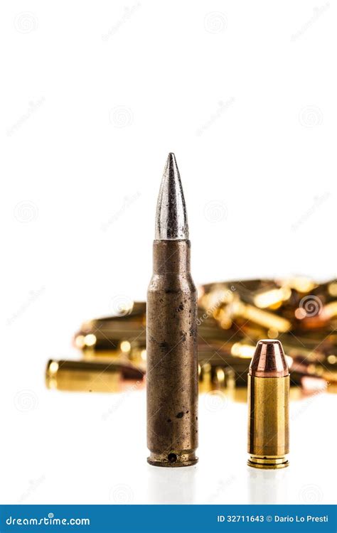 Different Bullets Stock Image Image Of Danger Isolated 32711643