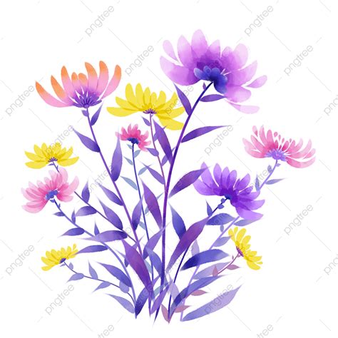 Purple Watercolor Flower Png Picture Purple Watercolor Dizza Flower