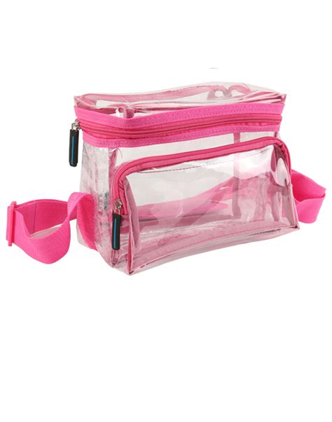 Clear Lunch Bag Small In Pink The Clear Bag Store