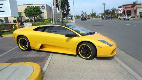 Yellow Lamborghini Murcielago Youtube