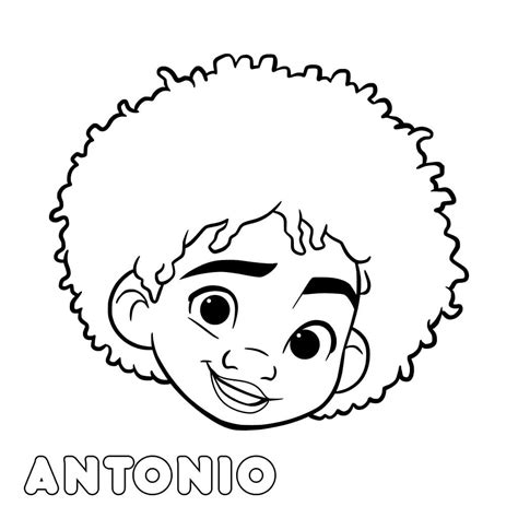 Para Colorear Encanto Niño Antonio Imprimir Gratis