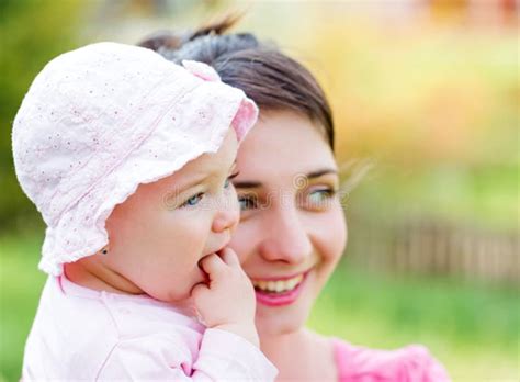 Adorable Baby With Her Mother Stock Image Image Of Cute Care 45586583