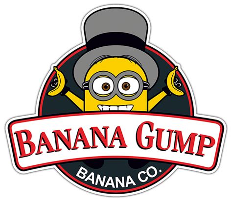 Sticker Minion Banana Gump