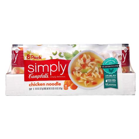 Simply Campbells Chicken Noodle Soup 186oz 8 Pack