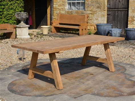First table top had a knot in it on corner. The Wooden Garden Table and Benches Set - ARCHITECTURAL ...