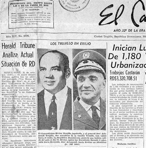 Muerto El Dictador Trujillo En 1961 Sus Familiares Se Marcharon Al