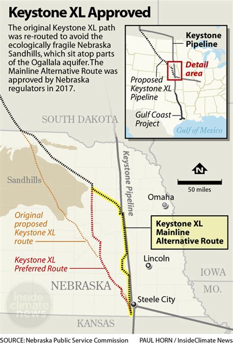 Keystone & keystone xl centerline maps. Keystone XL Wins Nebraska Approval, But the Oil Pipeline ...