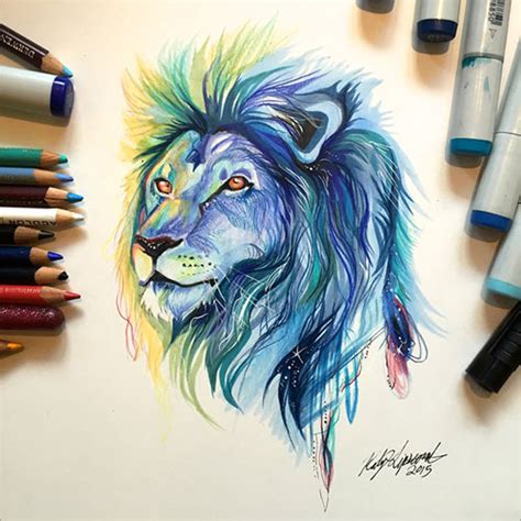 Face drawing animal drawings sketches pencil drawings pencil drawings of animals drawings love drawings drawing artist bird art. 50+ Inspiring Color Pencil Drawings of Animals By Katy Lipscomb - Designbolts