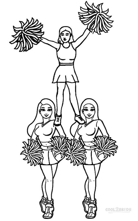 Printable Cheerleading Coloring Pages For Kids Cool2bkids