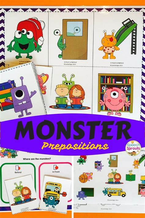 Monstrously Fun Position Conceptsprepositions Game Where Are The