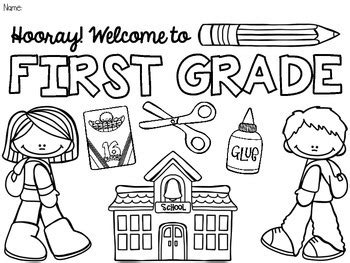 On the first day of school have your students color the first day of school coloring page. FREE Back to School Coloring Pages! {Pre-K-5} {Beginning ...