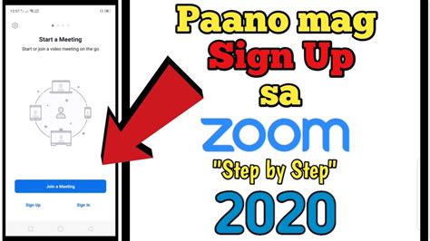 Paano Mag Sign Up Sa Zoom App Zoom Meeting Tutorial Youtube
