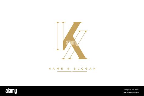 Moderno Diseño Con Logotipo Kx Y Letra Abstracta Xk Kx Mínimo Icono Basado En El Xk Inicial