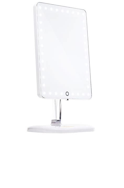 It has a switch button that can be opened by a touch. Impressions Vanity Touch Pro LED Makeup Mirror with ...