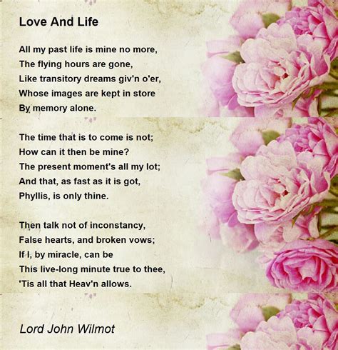 Love And Life Poem By Lord John Wilmot Poem Hunter Hot Sex Picture