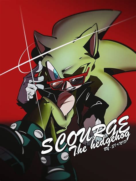 Scourge The Hedgehog Arte De Personajes Personajes De Anime Art De Fantasie Anime Pintura De