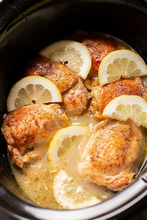Lemon Pepper Chicken Thighs The Magical Slow Cooker